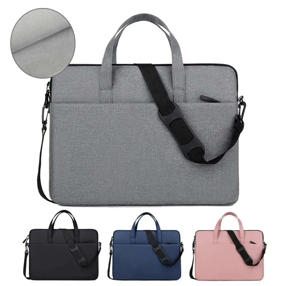 14inch Business Briefcases Single Shoulder File Folder Bag Laptop Handbag Large Capacity Portable Laptop Notebook Case Men Women