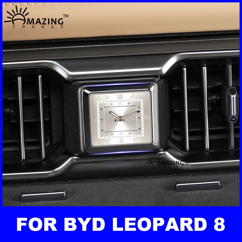 Horloge à quartz pour console centrale de voiture, accessoires pour Denza B8 et Byd Leopard 8