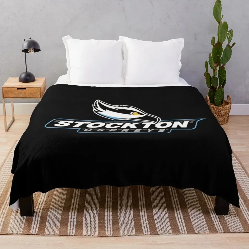 

Stockton University Throw Blanket Cozy Sofa Blanket for TV Watching Napping
