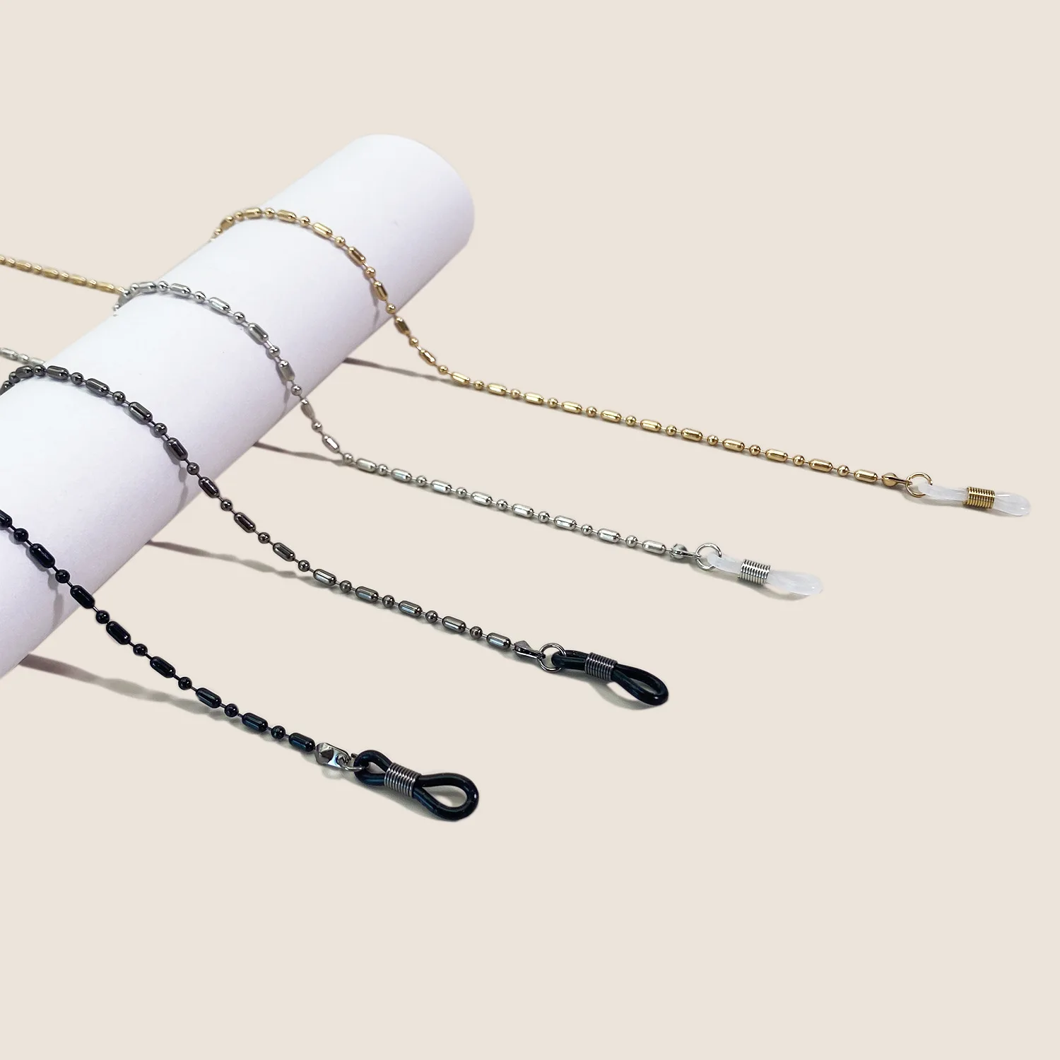 Fashionable Presbyopic Glasses with a Stylish Drape, Color-Preserving Metal 2.4mm Copper Chain, High-Volume Sales Eyeglass Strap Chain