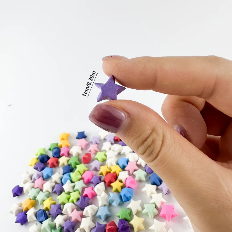 99Pcs Gradient Color Pre-Folded Paper Lucky Stars, Finished Origami Stars, Gifts for Birthday Valentine Graduation, Home Table