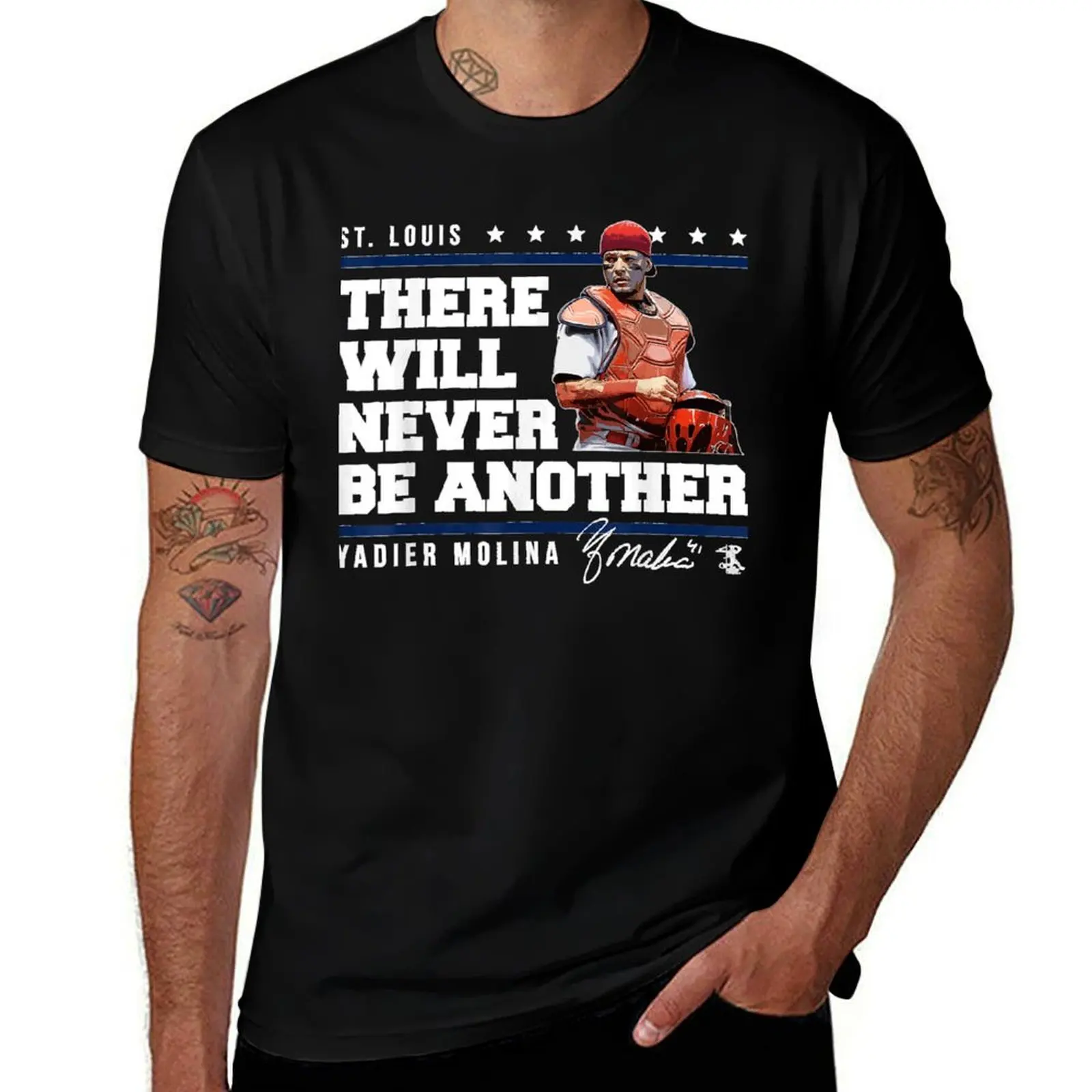 Yadier Molina Never Be Another Apparel T-Shirt Plus Size Short Sleeve T-Shirt