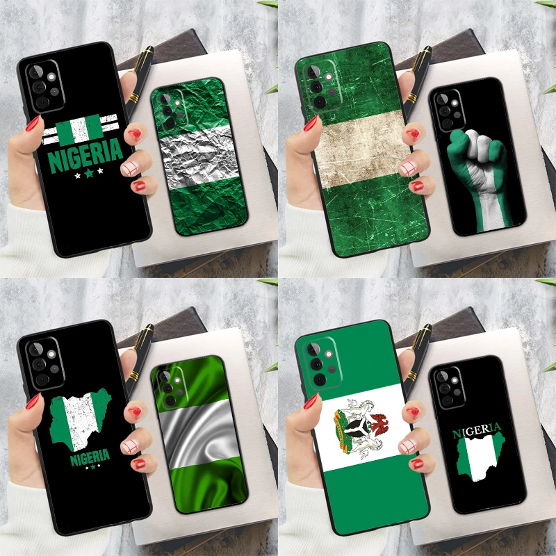 Nigerian flag Phone Case For Samsung Galaxy A15 A25 A55 A54 A34 A14 A35 A52 A32 A12 A51 A71 A13 A33 A53