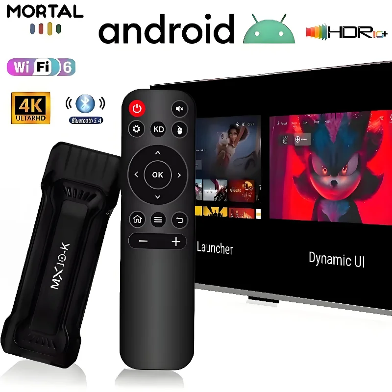MX10-K TV Stick Amlogic S905l Android 2.4G 5G Wifi Streaming Box 4K HDR10 + Versione globale Lettore multimediale Set-top Box TV Box IPTV