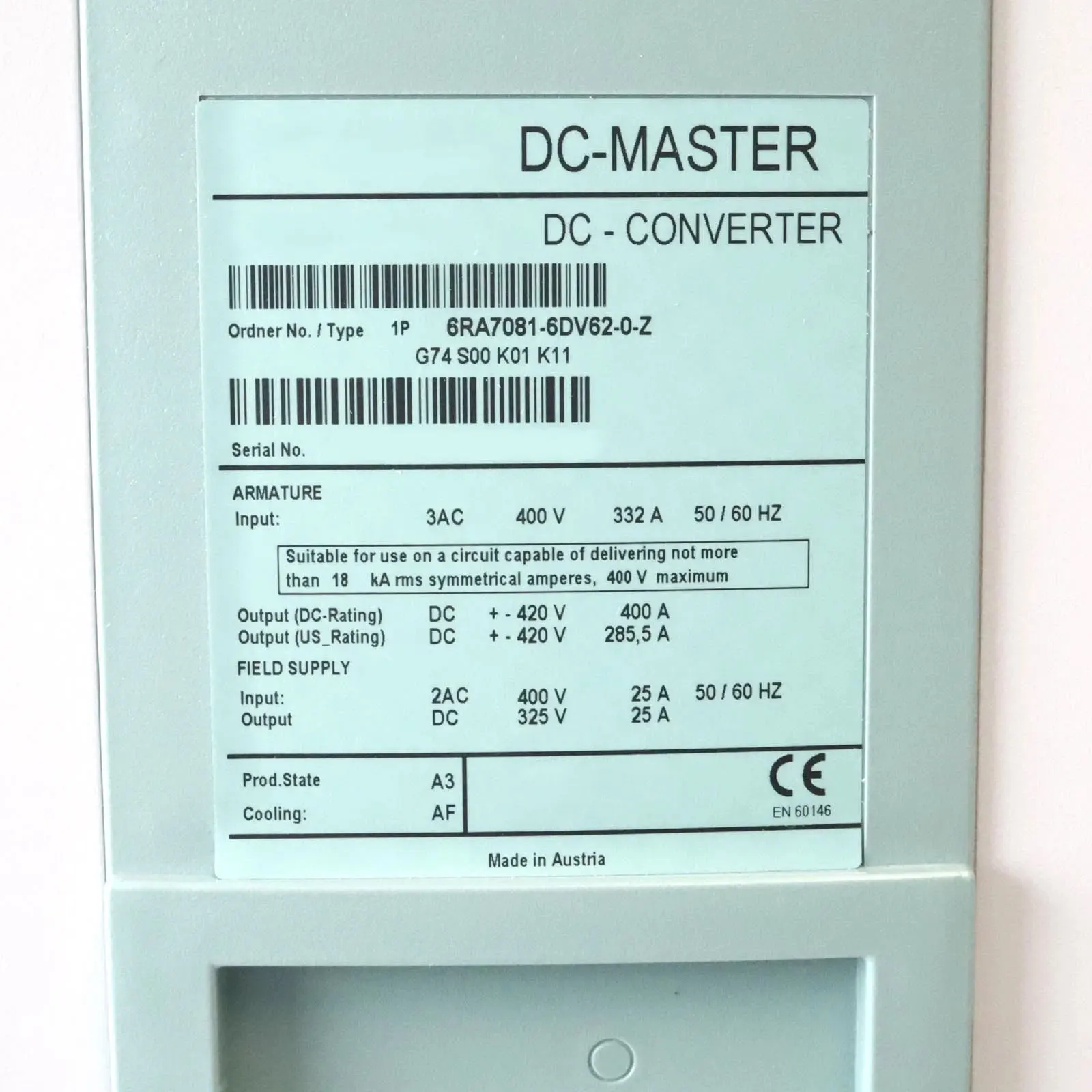 Brand New 6RA7081-6GS22-0 6RA7081-6DS22-0 6RA7081-6GV62-0 6RA7081-6DV62-0 Warrently One-year