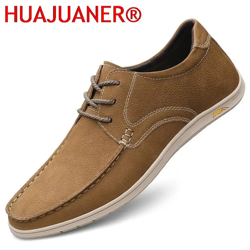 Brand Luxury Men Casual Shoes Classic Men's Skateboard Shoes Genuine Leather Skate Shoes High Quality Mens Formal Shoes Lace-up