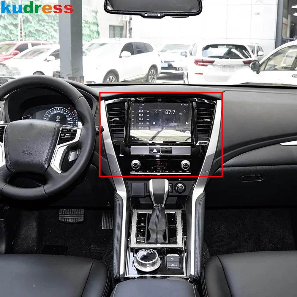 Car Center Control Navigation Panel Cover Trim For Mitsubishi Pajero/Montero/Shogun sport 2019-2024 2025 Interior Accessories