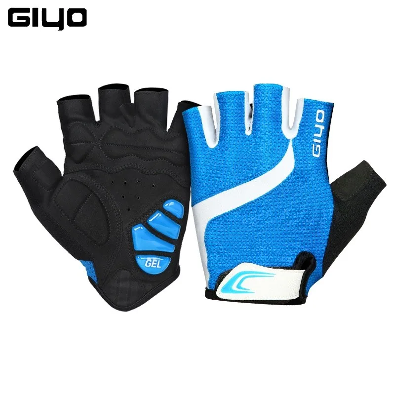 Giyo Break Wind Cycling Half Finger Gloves Anti-slip Bicycle Mittens Racing Road Bike Glove MTB Biciclet Guantes Ciclismo