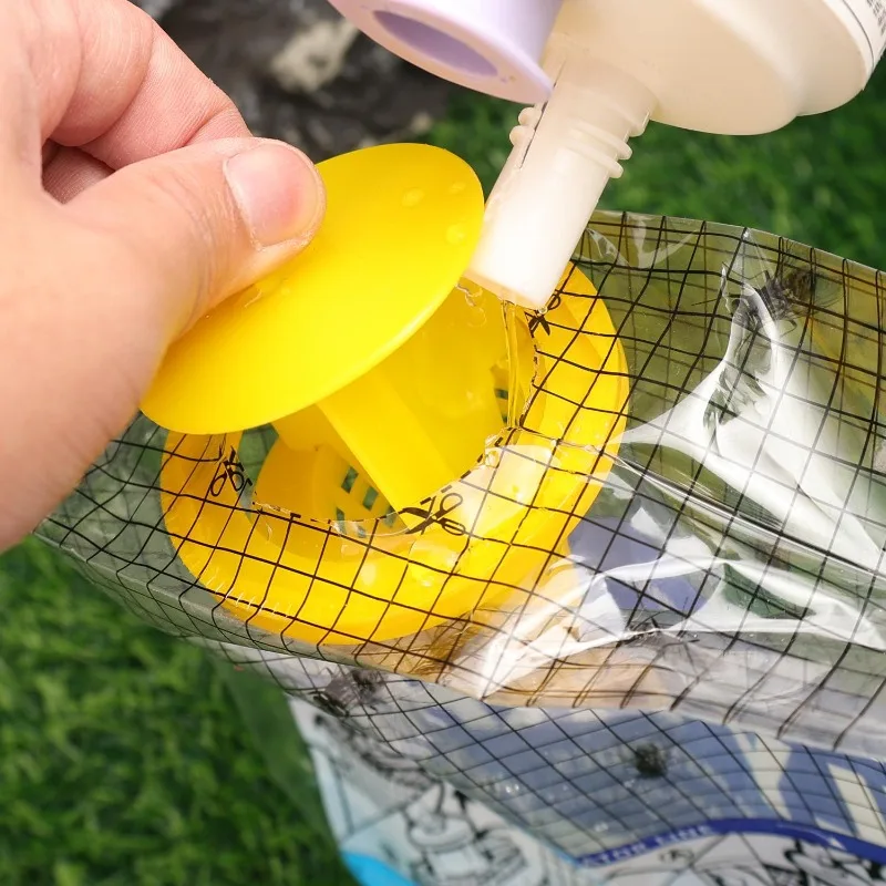 Hanging Fly Trap Bag Waterproof Fly Trap Outdoor Garden Effective Fruit Flying Insect Catcher Pest Control Tools Garden Supplies