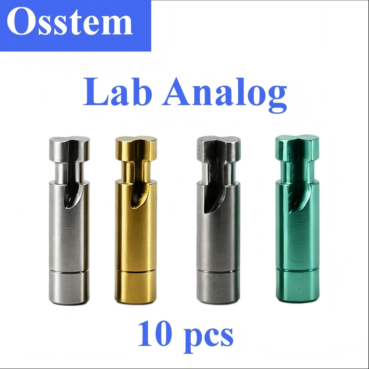 10Pcs Dental Lab Analogs Compatible With OsstemSystem Gypsum Cast Working Die Replicas Prosthetic Laboratory Fabrication ToolKit