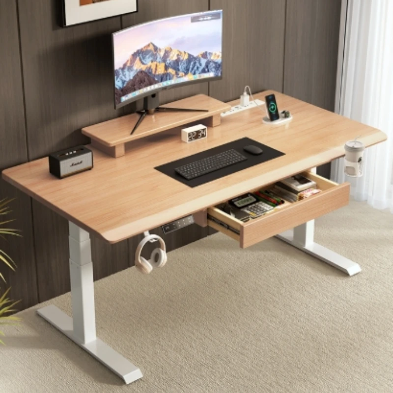 Tiroir de bureau en bois massif, organisateur coulissant, boîte de rangement cachée sous le bureau, rangement divers pour Documents