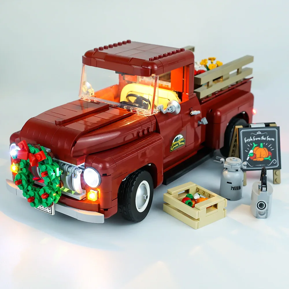 Geen Bouwstenen Lampverlichting Voor Pick-Up Truck 10290 Diy Speelgoed Cadeau Alleen Verlichtingsset