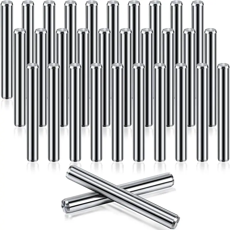 PROMOTION!32 Pieces 5 mm x 40 mm Shelf Brackets Pegs Shelves Dowel Pins Stainless Steel Shelf Pins Metal Bookshelf Pegs Support