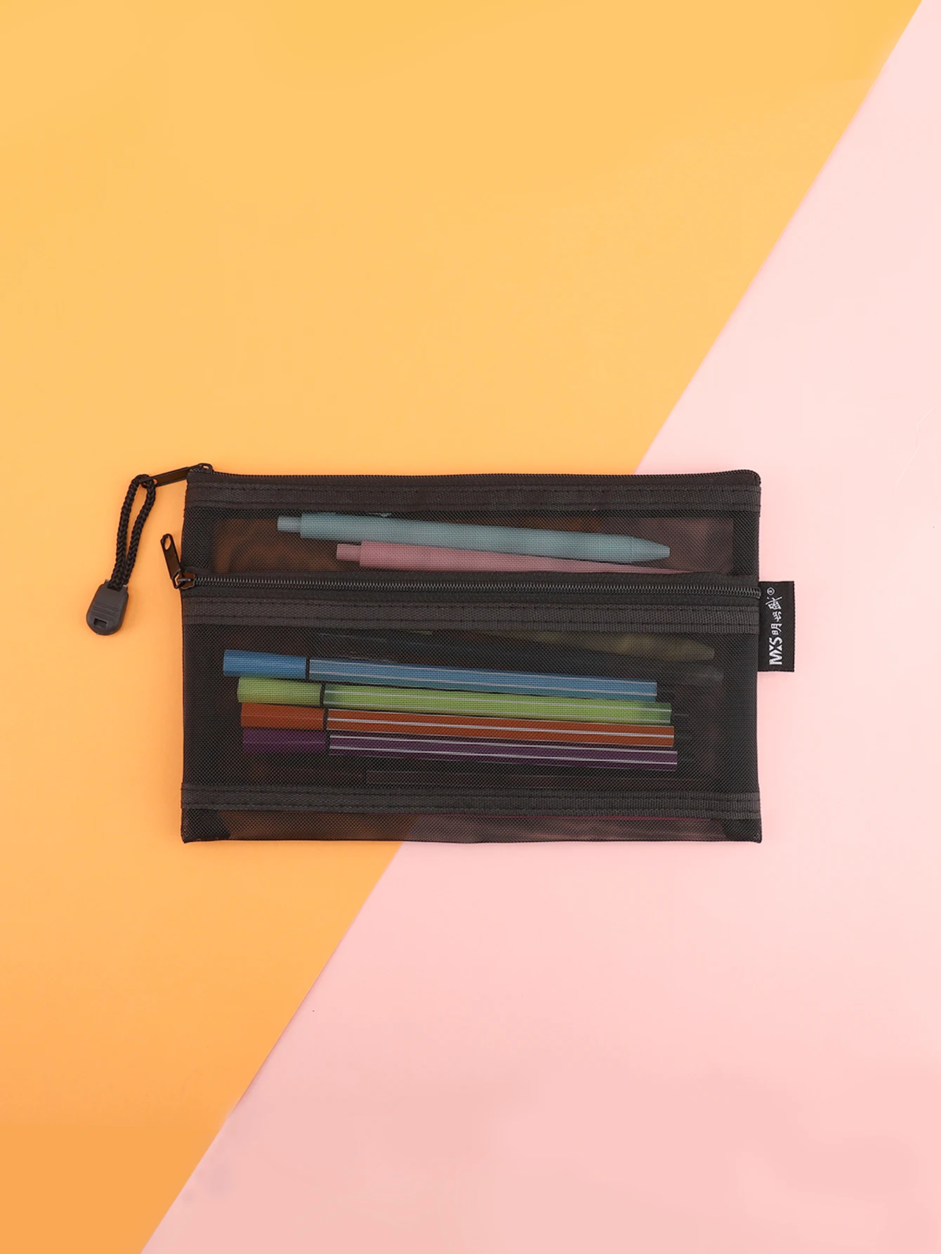 Mesh-Federmäppchen mit Reißverschluss-Design, klares Schreibwaren-Federmäppchen, Estuche, Back-to-School-Trousse, Geschenk, Freund, Geschenk, Federmäppchen