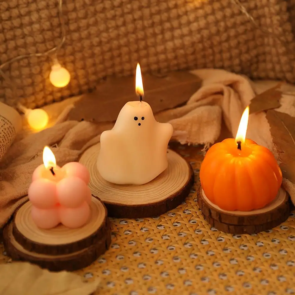 

3pcs/set Scented Candles Halloween Ghost Gift Box Set Ghost Premium Gifts Aromatherapy Holiday Home Decoration Gifts