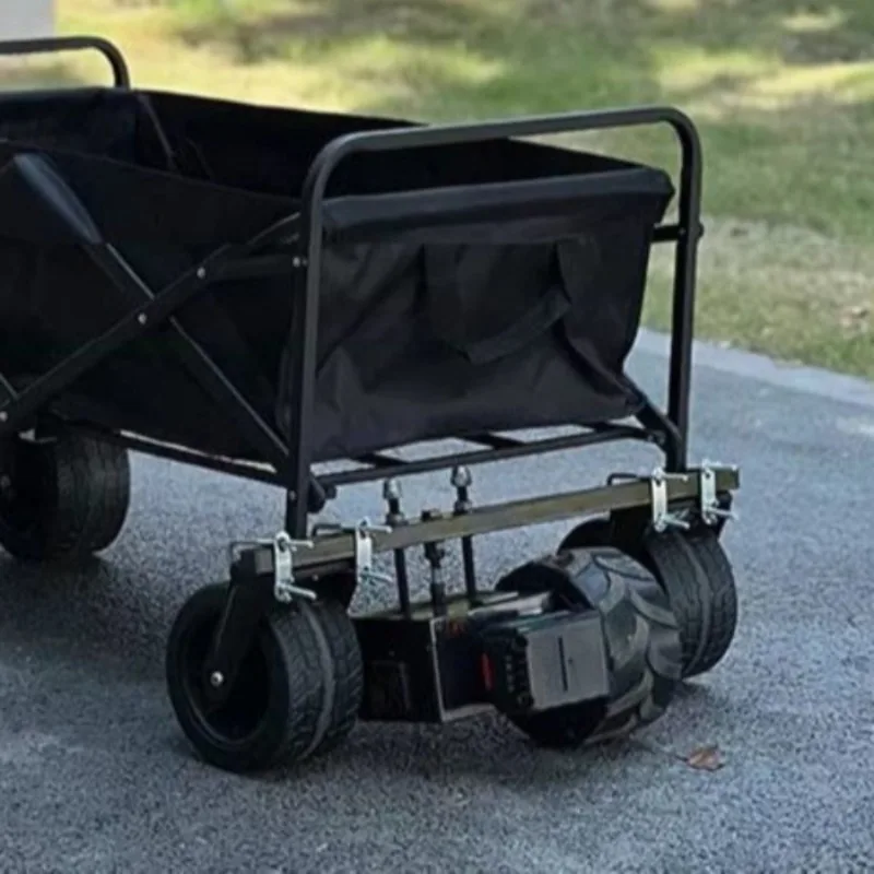 Camping Trolley Electric Auxiliary Wheels Electric Remote Controlled Power Assembly Portable Removable Camping Outdoor Tools