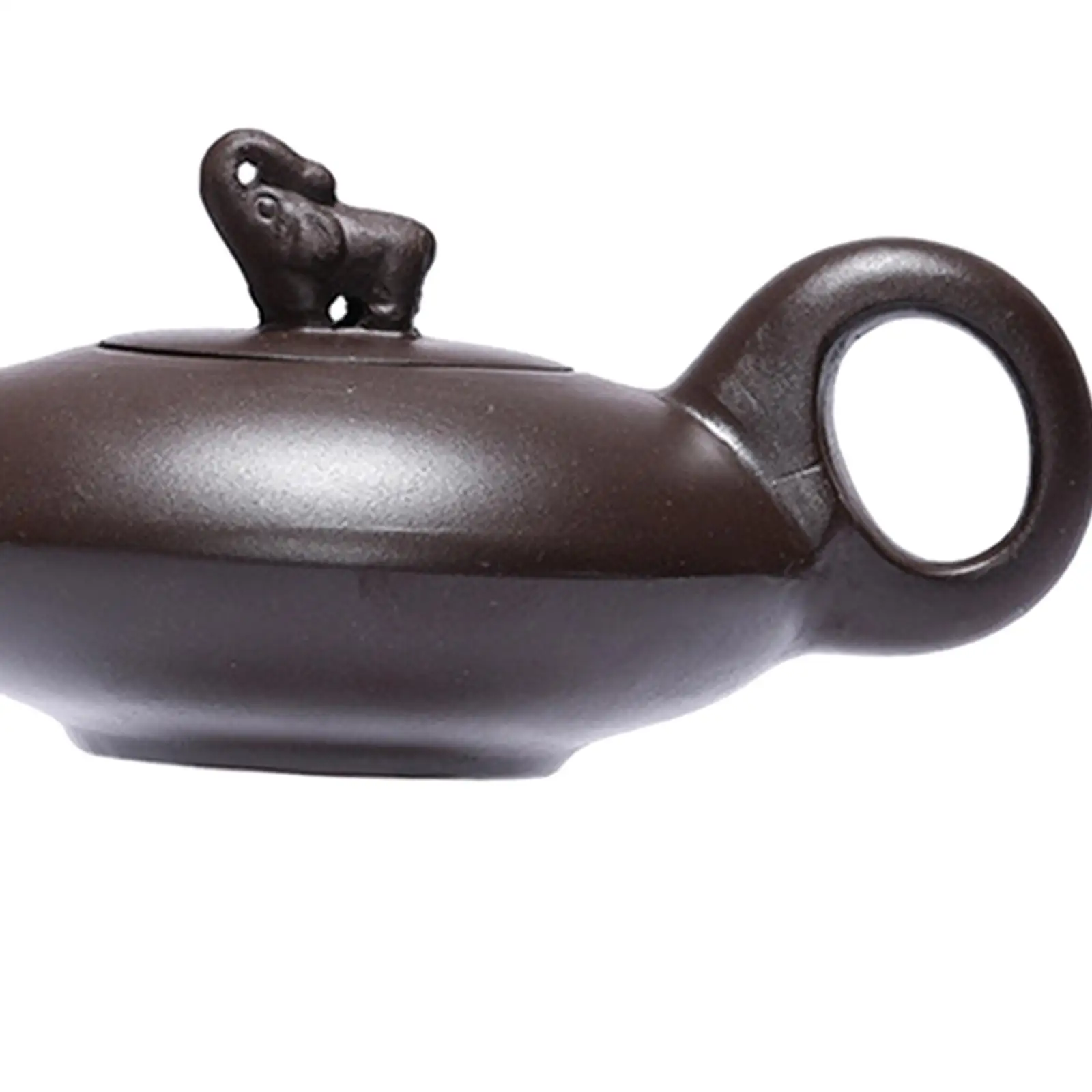 Purple Clay Teapot Kung Fu Teaware Traditional Chinese Tea Kettle Smooth Elephant Design Tea Ceremony Accessories for Kitchen