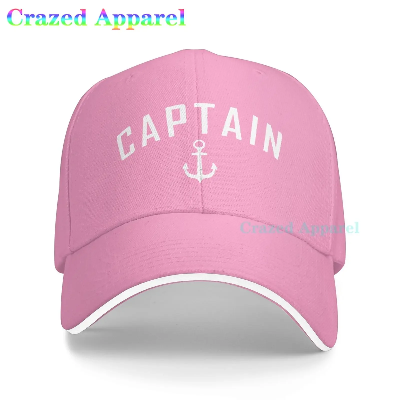 Captain Nautical Quote Baseball Cap,Unisex Adjustable Washed Cotton Denim Cap for Men and Women Gray