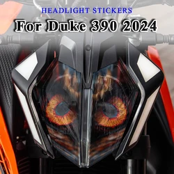 Motorcycle Headlight Protective Stickers Waterproof Head Lights Guard Decals For KTM Duke390 DUKE390 Duke 390 2024 Accessories