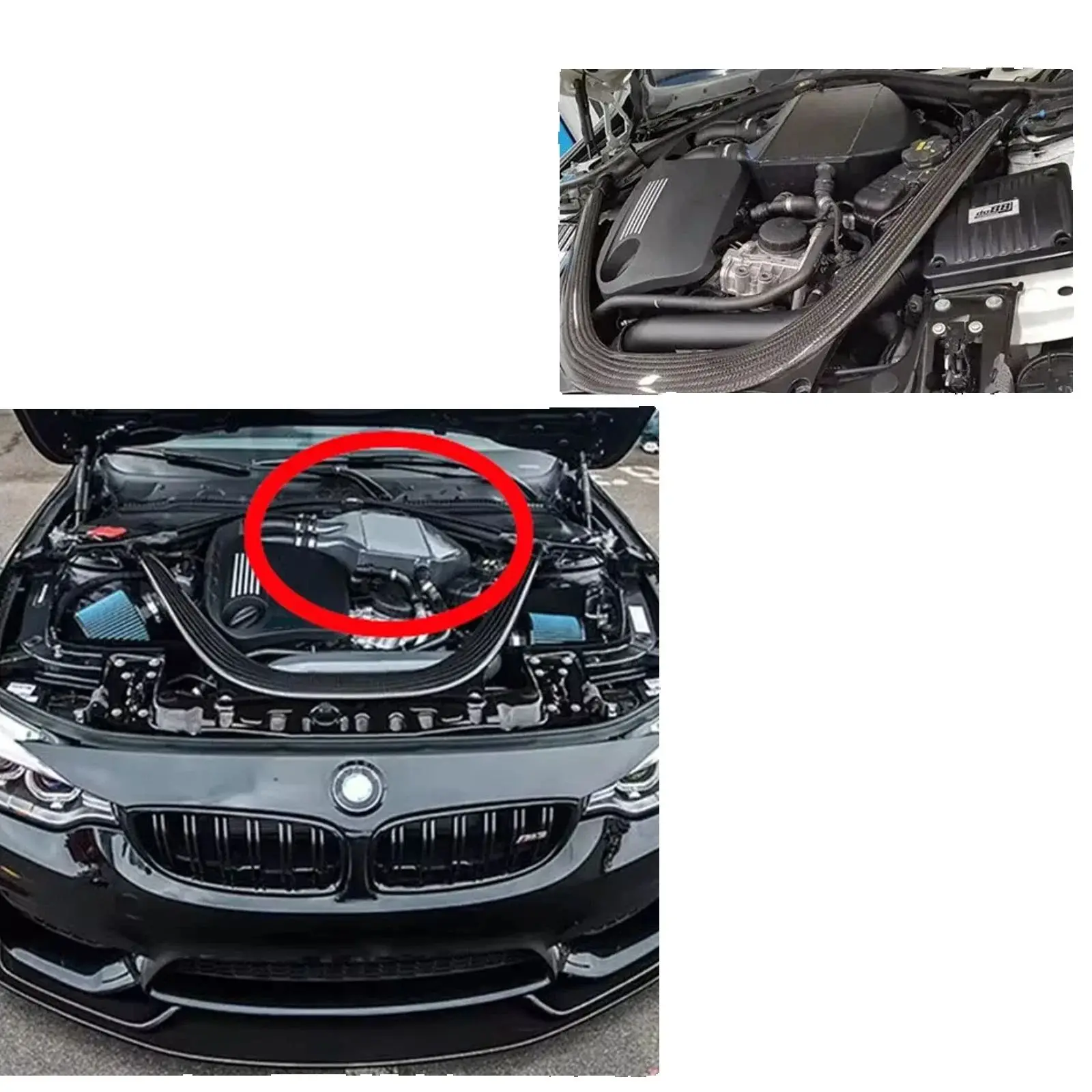High Performance Dual Pass Top Mount Intercooler Kit for BMW M3 F80 M4 F82 2015-2021