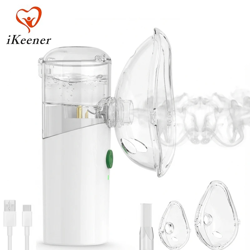 

Facial Steamer Mesh Mist Quiet USB Rechargeable Handheld Humidifier 0.2/0.3ML Rate Adjustable Face Care