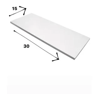 Kit 4 Regale 30x15 cm weißer Nischen Zimmer Raum Küche Dekorative Badezimmer 8 Hauptverkaufsnischen in MDF - №5