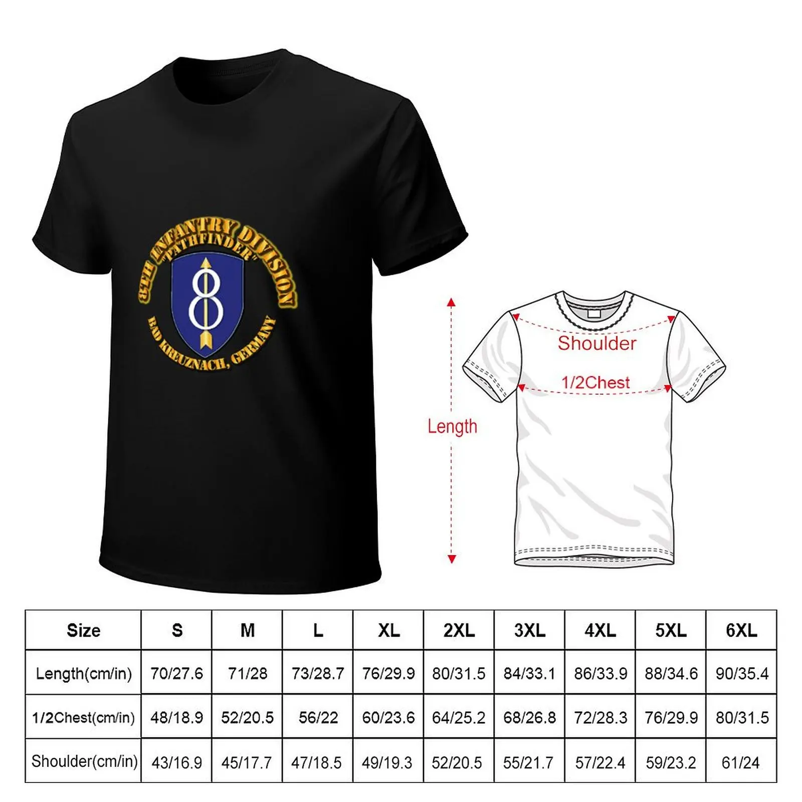 8th Infantry Div Pathfinder Bad Kreuznach GE T-Shirt g man t shirts for men T-Shirt