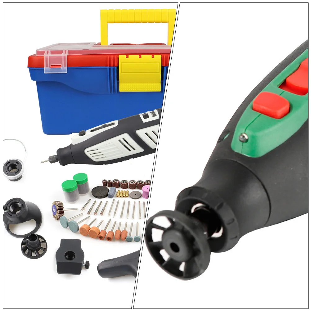 

2Pcs Electric Grinder Chuck Hard Material Easy Install Dust Tools Cleaning Fan Accessory Practical Workmanship Black Grinding