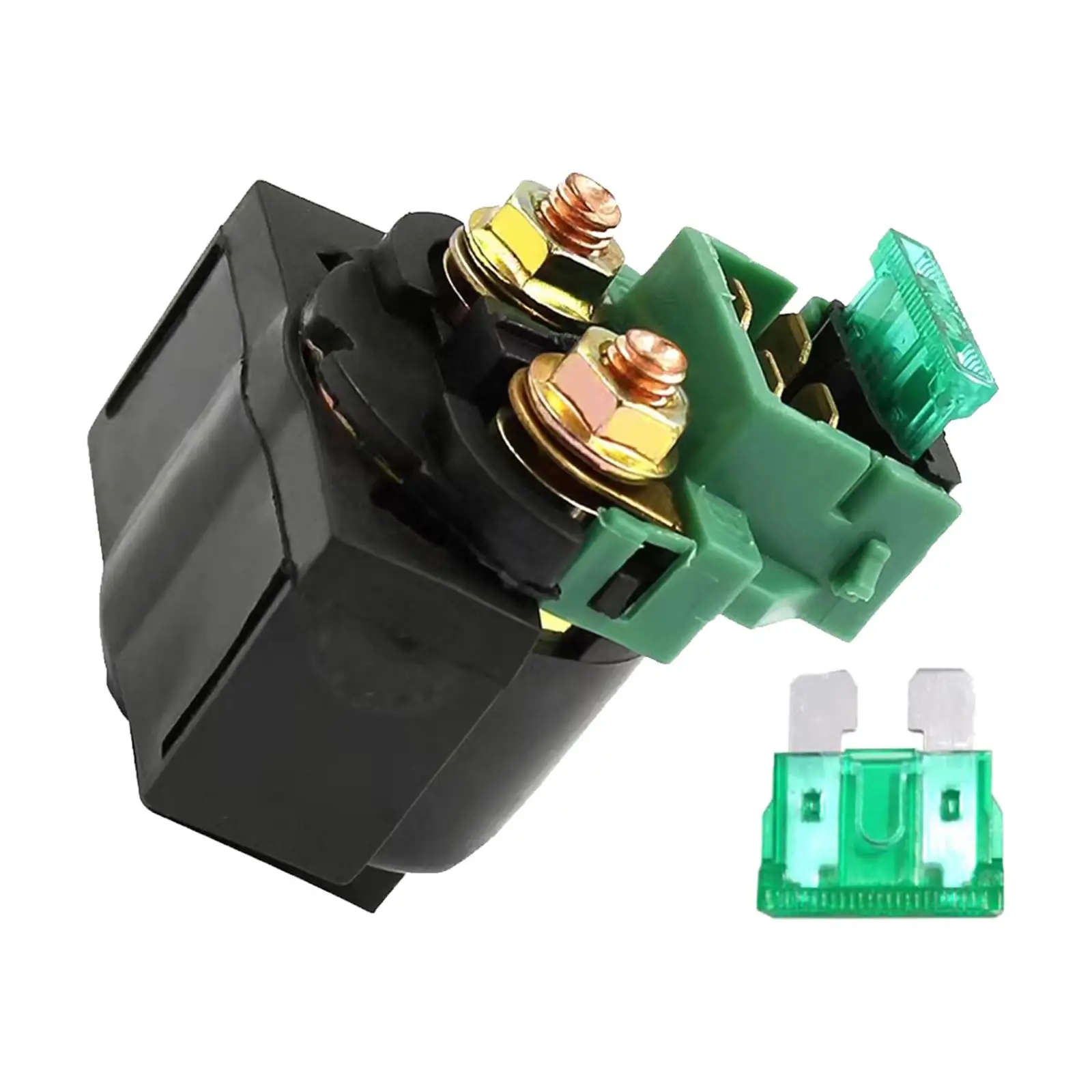 Starter Motor Solenoid Relay Green Electrical Relay Switch with Fuse for Suzuki GS500 1990-2009 Gw250 GSX250R DL250 Parts