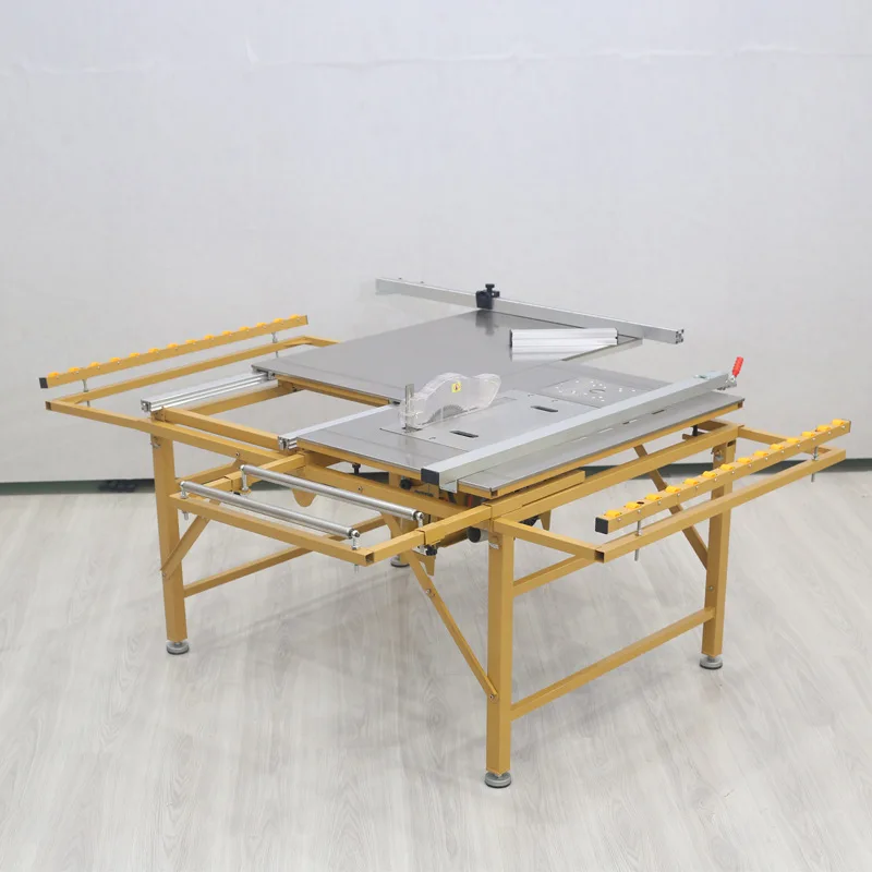 Woodworking folding table saw square rail precision push-pull saw table dust-free child and mother saw