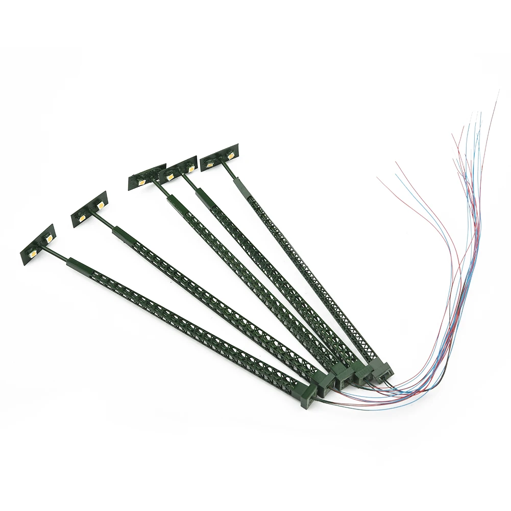 5Pcs Model Railway Lights Lattice Mast Light Gauge H0 Light Layout Model Building For DIY Landscapes For Railway Building Layout