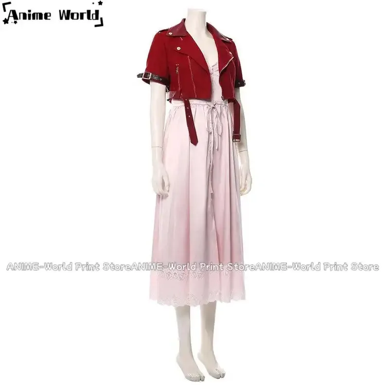 《На заказ 》Игра FF7 Vii 7 Remake Aerith Gainsborough Косплей Костюм Любой Sizex;3,v'6.f;9,