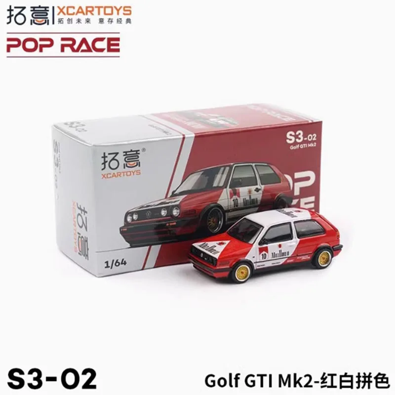 XCARTOYS POPRACE 1:64 Scale VW Golf GTI MK2 Alloy Simulation Car Model Classics Adult Souvenir Gift Static Display