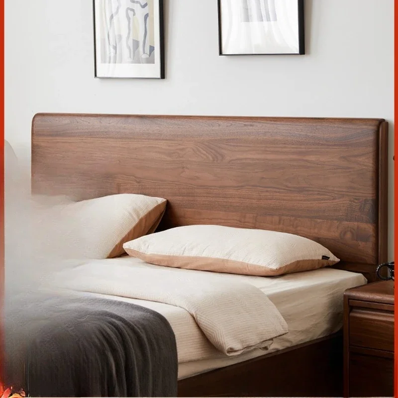 

Black walnut double bed full solid wood bed master bedroom queen bed