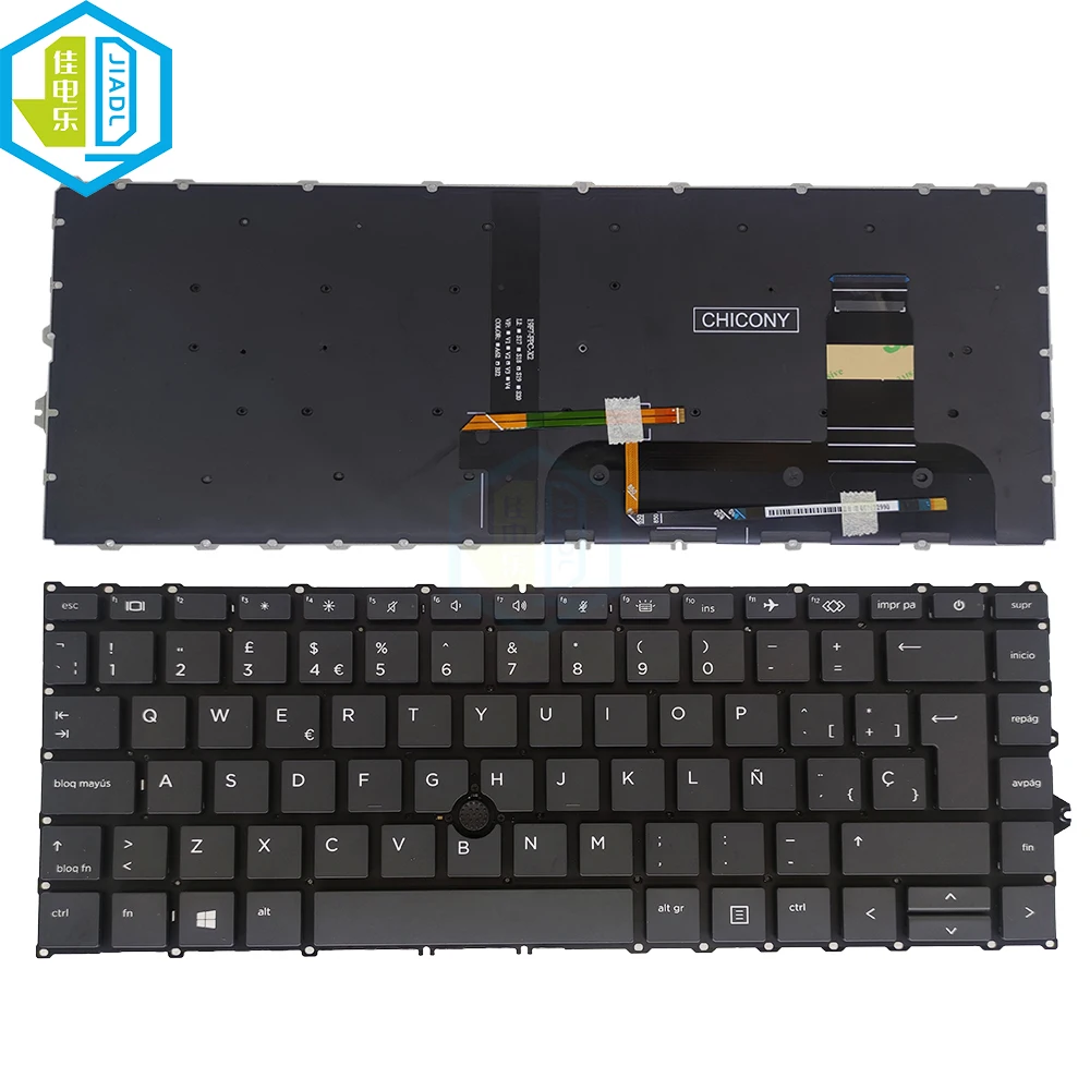 UK Brasilien Spanien/Spanisch Beleuchtete Tastatur für HP EliteBook 840 G7 840 G8 845 G7 845g8 EU Englisch L87607-201 2H-BCGUKI64311 Neue