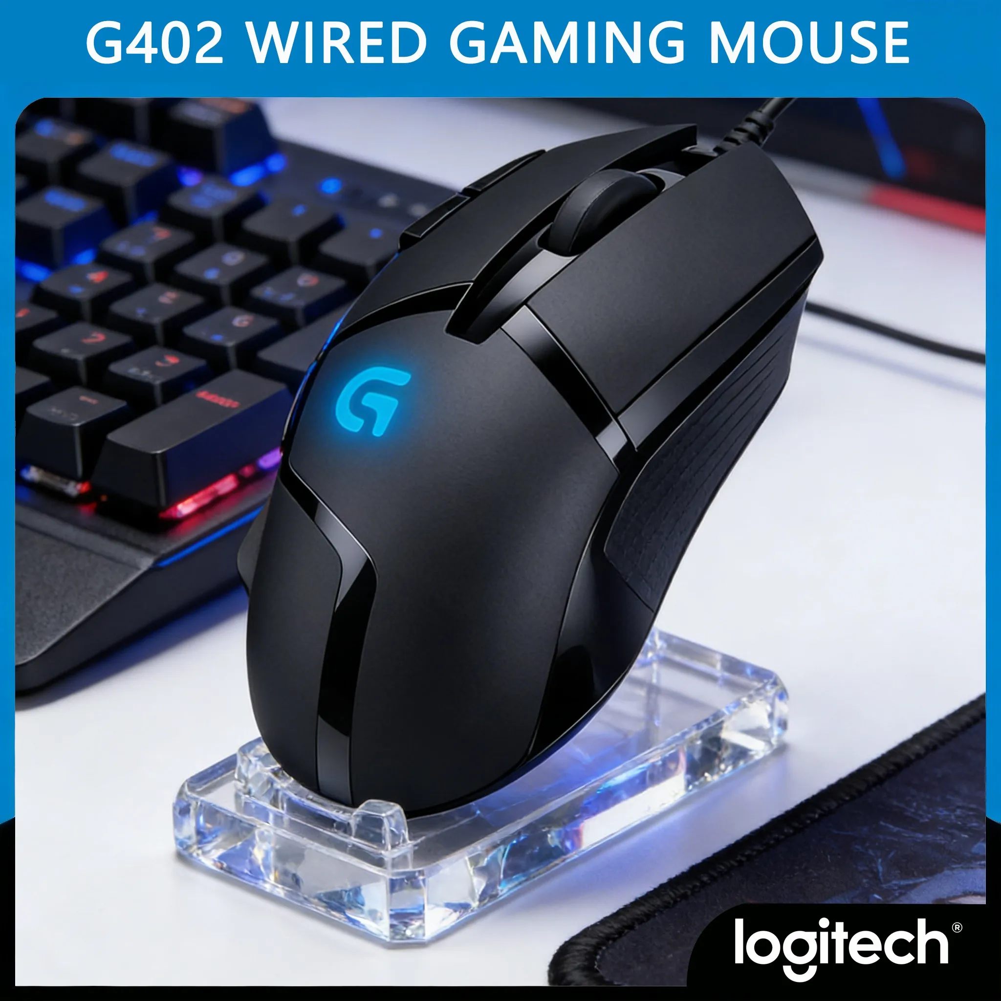 

Проводная игровая мышь G402 с программируемыми макросами для PUBG, LOL, CF