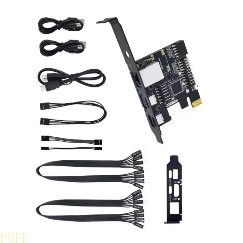 Kit básico avançado KVM PCIe para administradores de TI e técnicos de data center com conexão Ethernet