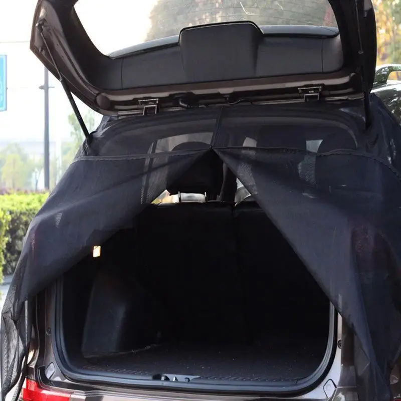 Imagem -03 - Carro Tailgate Mosquito Net para Suv Trunk Respirável Resistente a Insetos uv Camping Self-driving Tour Cortina de Tronco