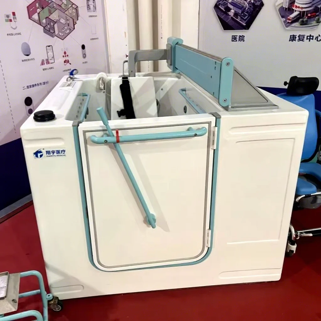 Walk-in Nursing Bathtub For Hemiplegic Paraplegic Elderly Health Care Use Acrylic Non-Slip Seat Door Bath Tub