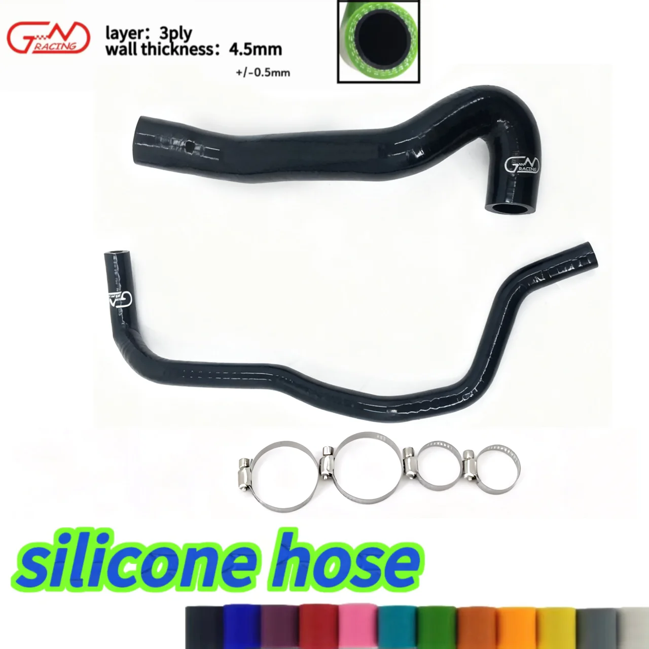 Abrazaderas JNRACING Compatibles con Audi S3 A3 TT Leon Cupra R BAM 225 1.8T AMK APY APX N75 DV, Kit de Mangueras de Admisión