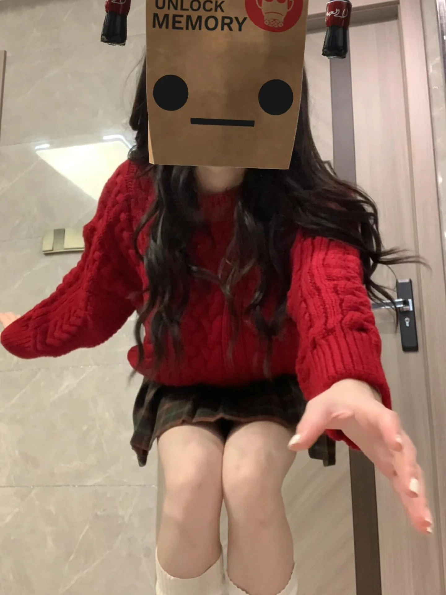 

Loose Cisas Red Knitted Sweater Women's Autumn Winter Korean Sle round Ne Twisted Cable Design Versatile Lazy Top