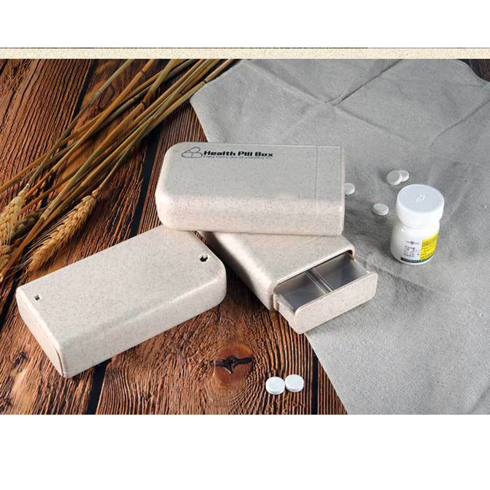 

1pc 6 Grids Portable Medicine Organizer Case Automatic Switch Waterproof Holder For Weekly Use Durable Reminder For