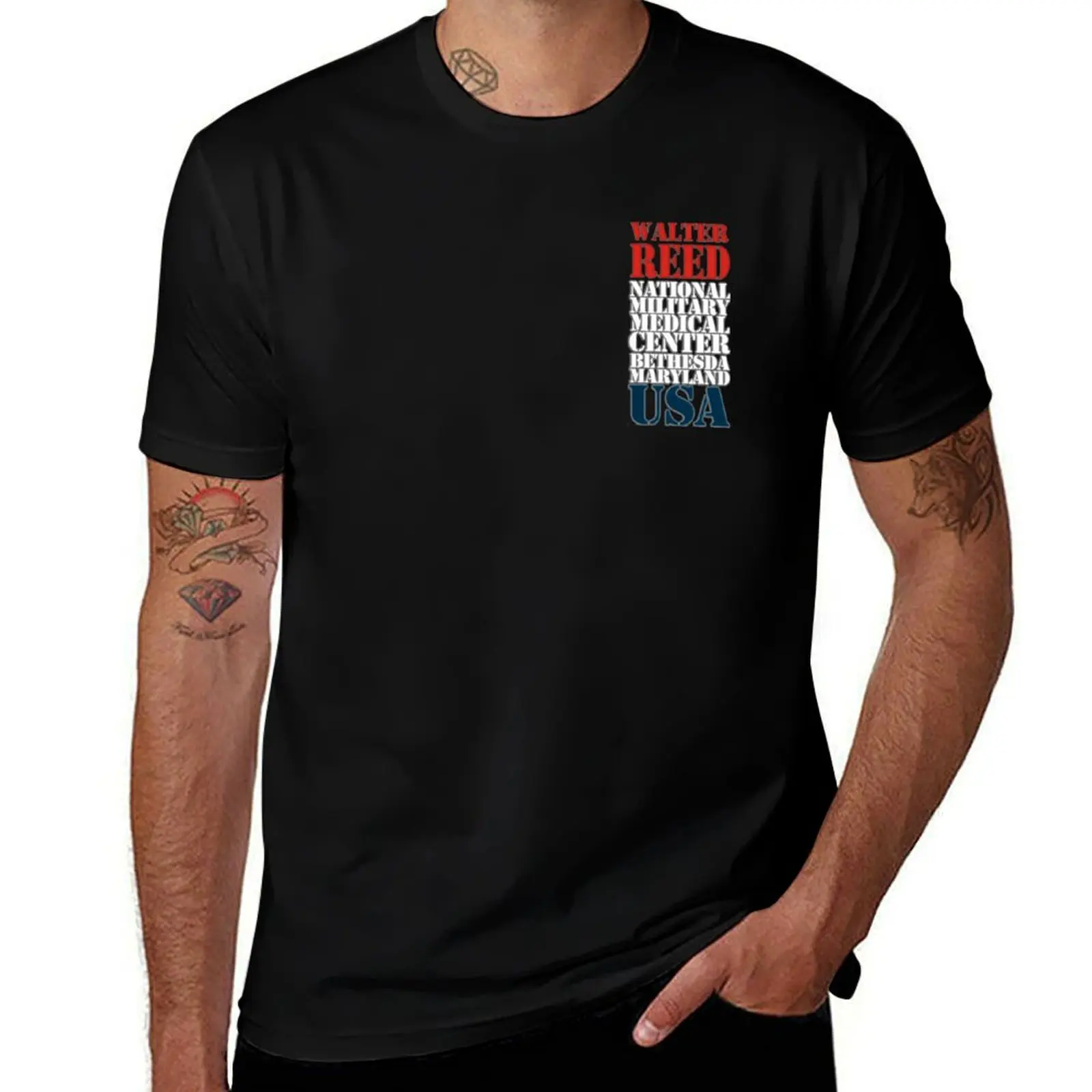Walter Reed National Military Medical Center T-Shirt cotton tshirt 100% T-Shirt