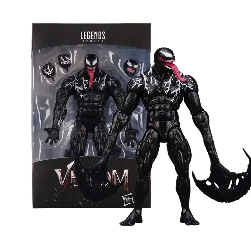 In Stock Venom Legends Anime Action Figure Joint Movable PVC Change Face Statue Model Doll Collectible Kids for Toy Hoilday Gift