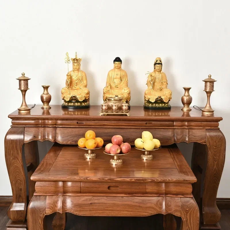 Modern Light Luxury Small Buddhist Shrine Cabinet Household Offering Table God of Wealth Incense Stand Storage Shelf