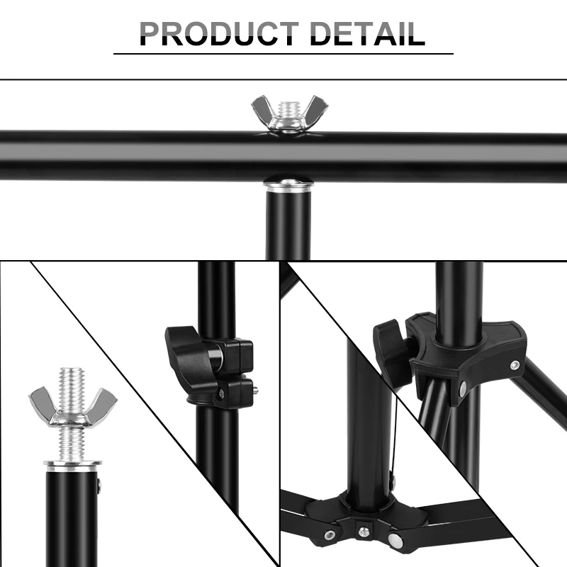 Podstawa tła System wsparcia fotografii tło Green Screen w kształcie litery T z klipami do fotografowania w tle na przekaz na żywo przyjęcie urodzinowe