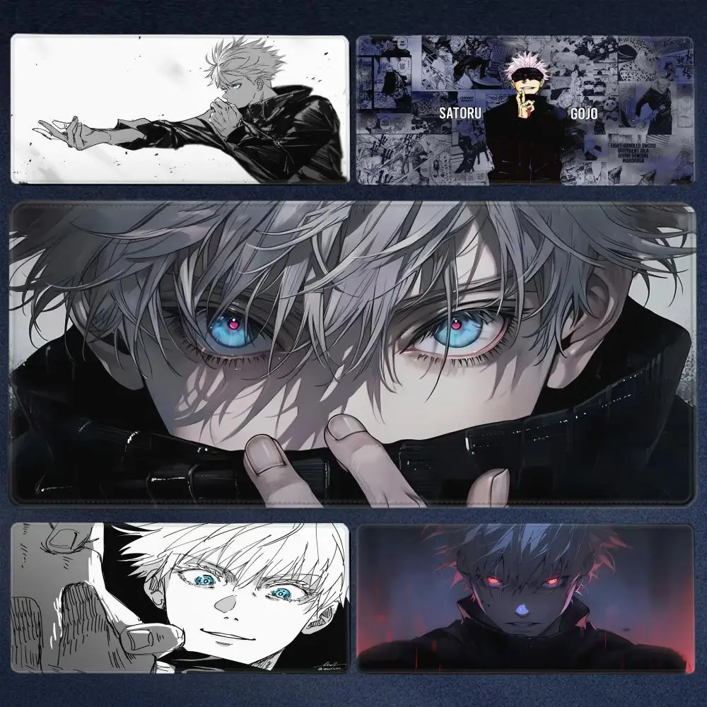 

Anime Jujutsu Kaisen Mouse Pad Gojo Satoru Large Gaming Mousepad Gamer Company Keyboard Mouse Mats Computer Desk Mat Big Carpet