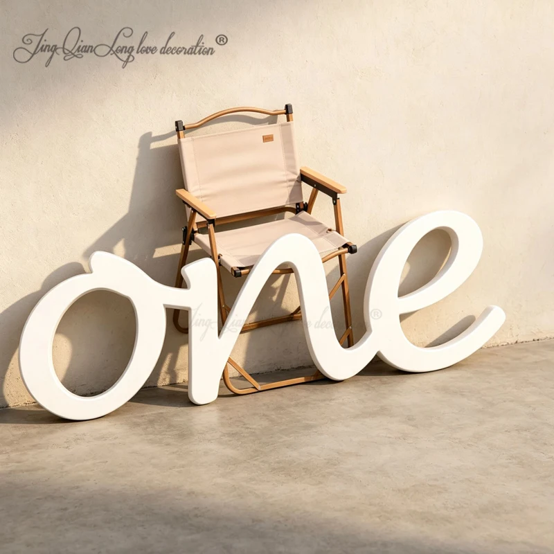 Custom Wooden Sign Photo Prop 'One' Number One Personalized Wooden Number for Events Decor