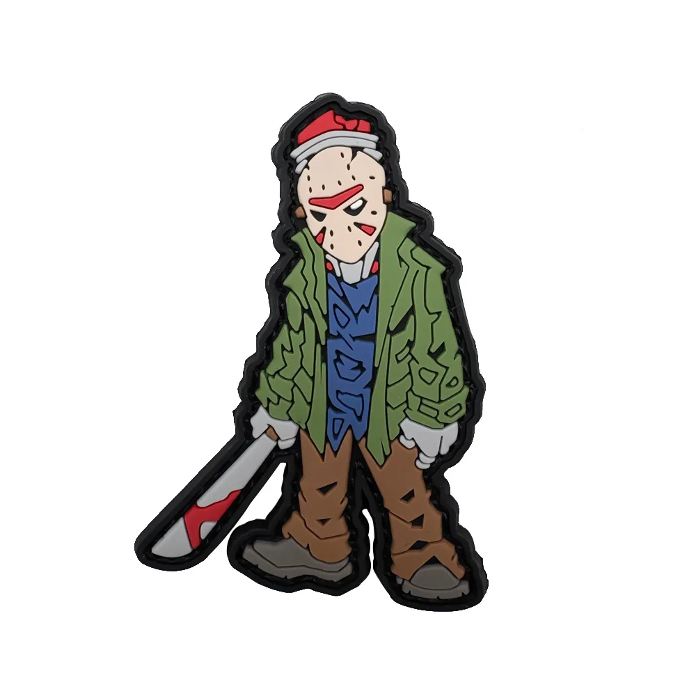 

New Product Grumpy Jason 3D PVC Rubber Grumpy Jason Morale Armband DIY Jacket Badge