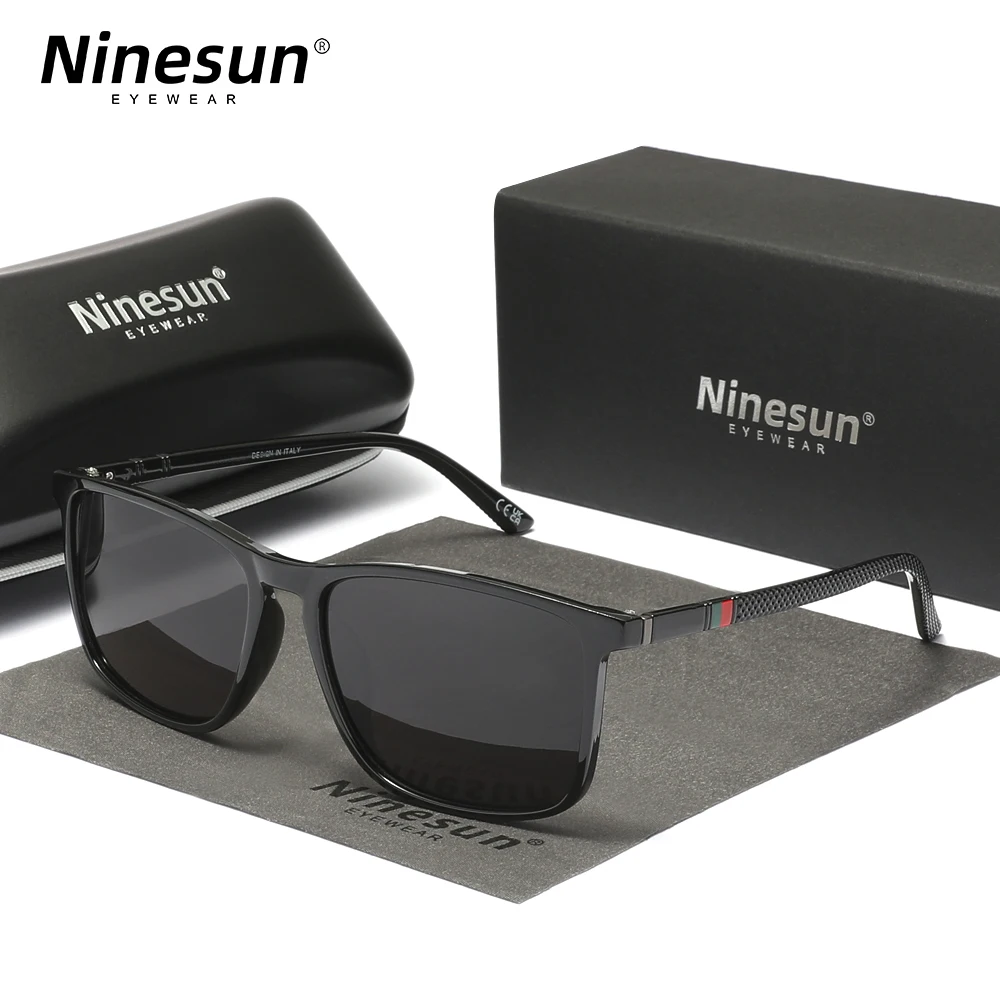 Ninesun Rectangle For Men Women Sunglasses Driving Fishing UV400 Protection Eyewear Polarized Fashion Glasses